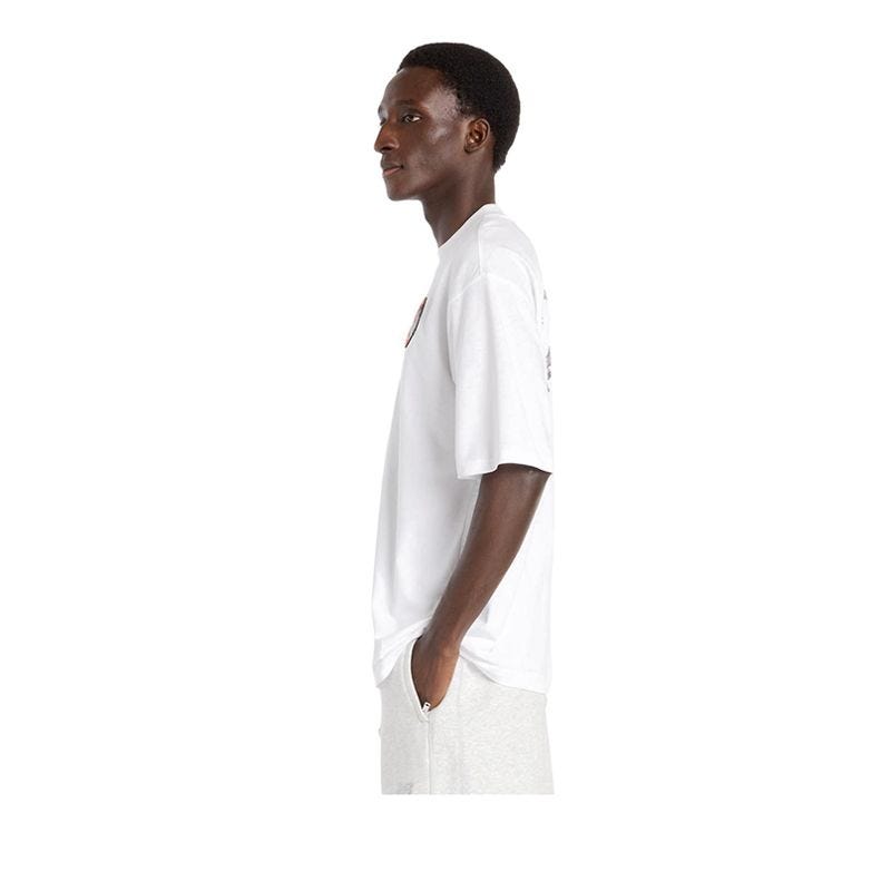 New Balance Ghica Sport Station Oversized T-Shirt Mens S/S Top - WHITE
